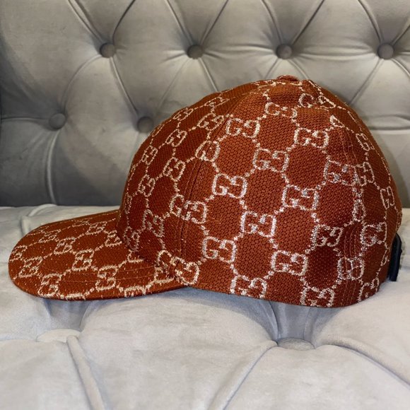 Gucci Interlocking GG Brown Velvet Baseball Hat NEW W DUST BAG - Picture 1 of 5